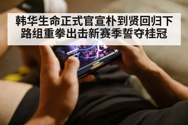 韩华生命正式官宣朴到贤回归下路组重拳出击新赛季誓夺桂冠