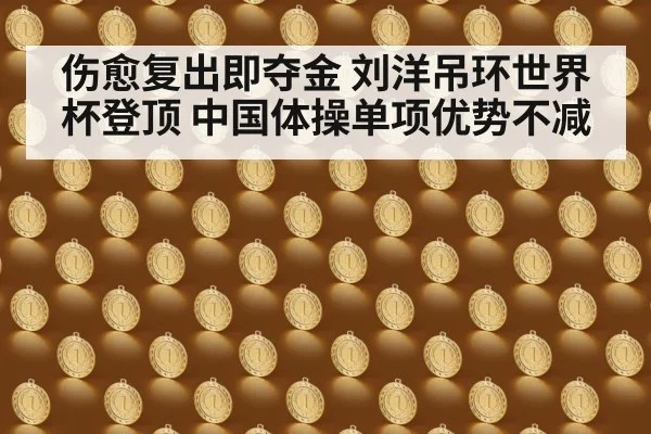 伤愈复出即夺金 刘洋吊环世界杯登顶 中国体操单项优势不减